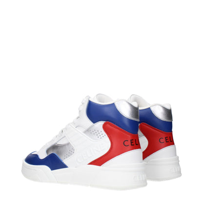 White Leather Athletic Sneakers