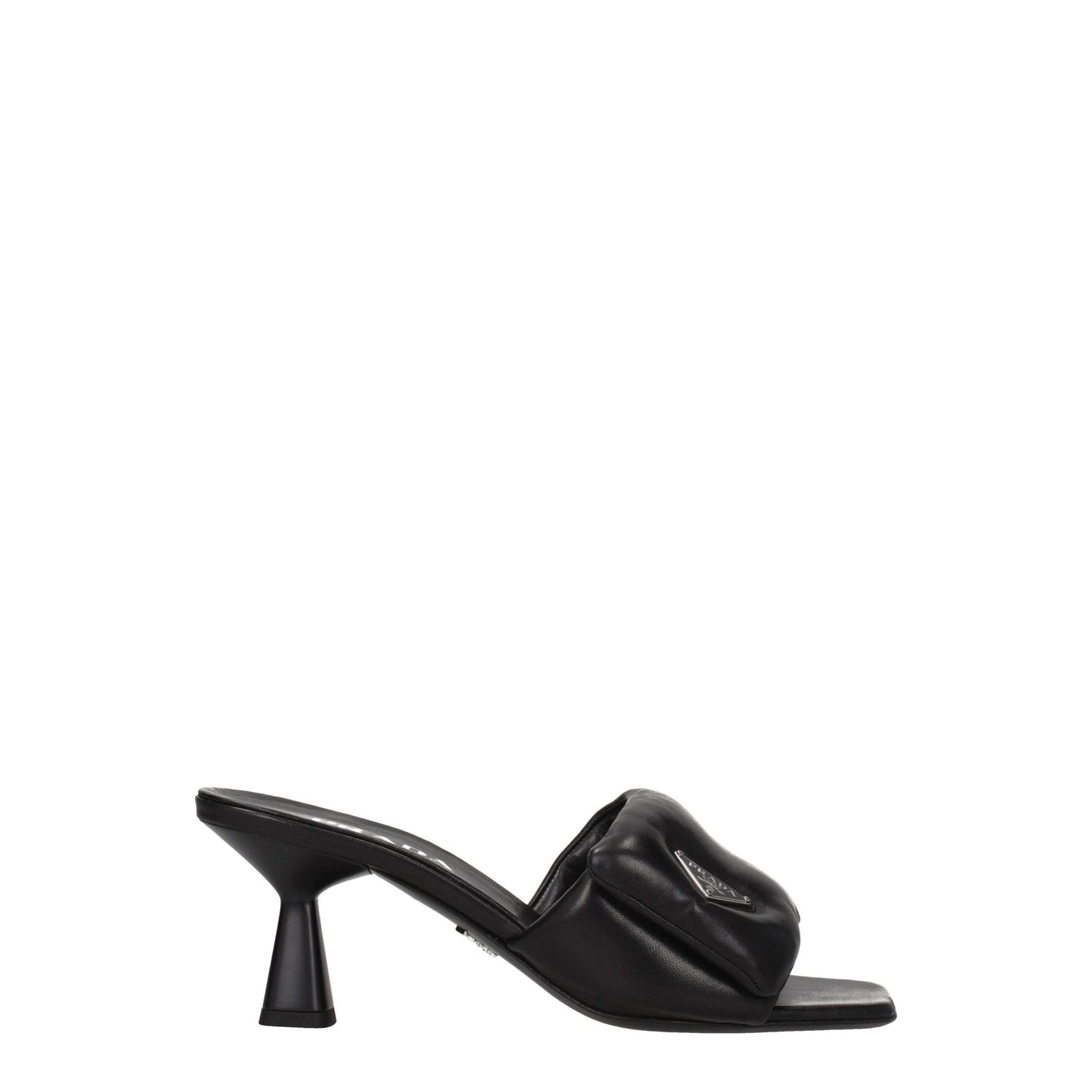 Black Leather Platform Sandals