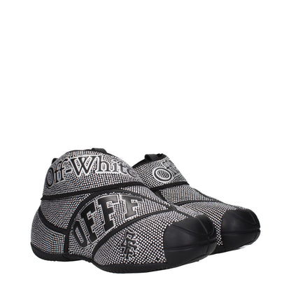 Black Cotton Sneakers