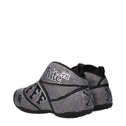 Black Cotton Sneakers