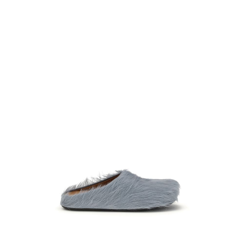 Blue Calf Leather Bos Taurus Mules