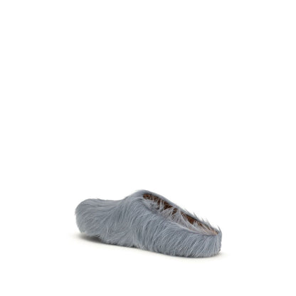 Blue Calf Leather Bos Taurus Mules