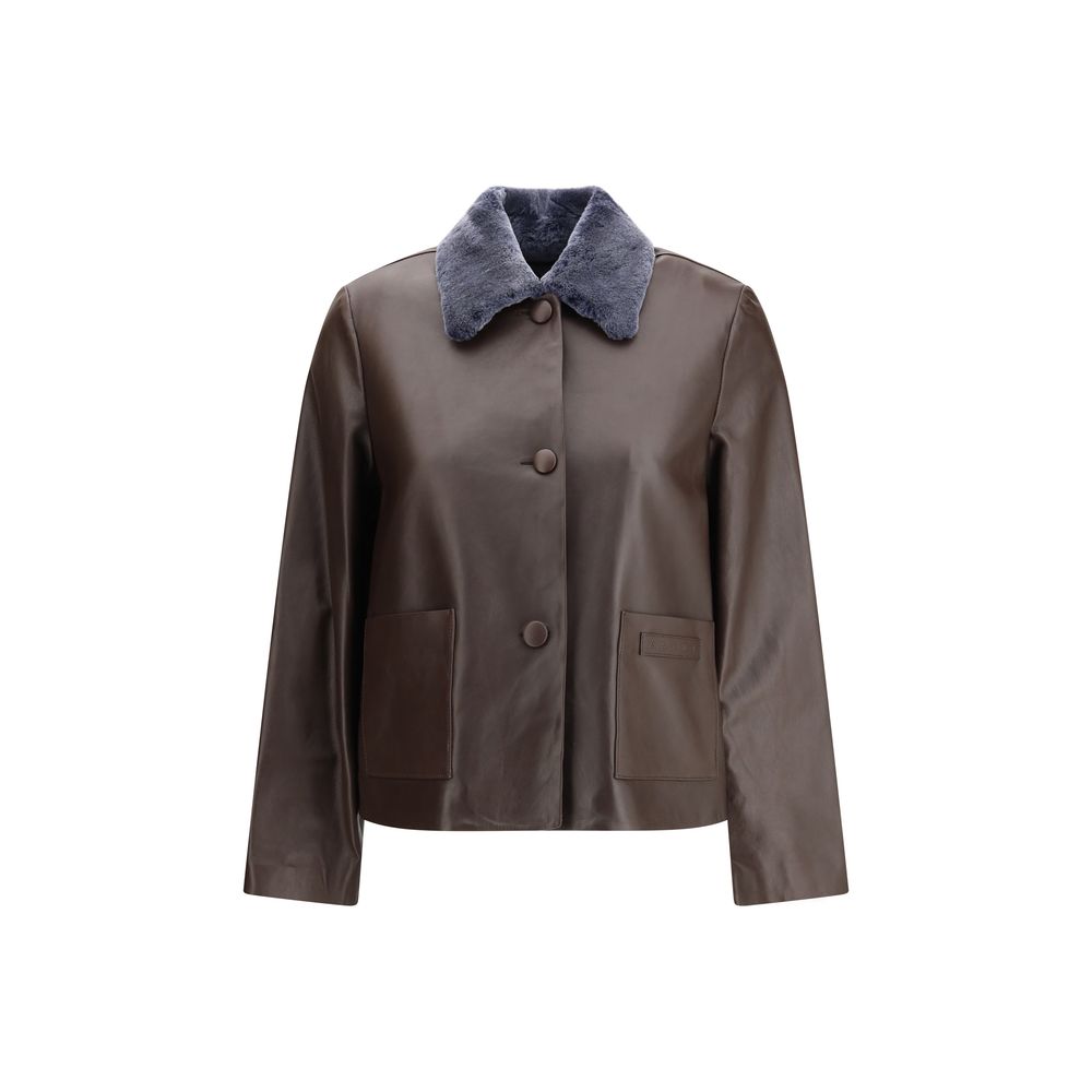 Brown Leather Leather Jacket