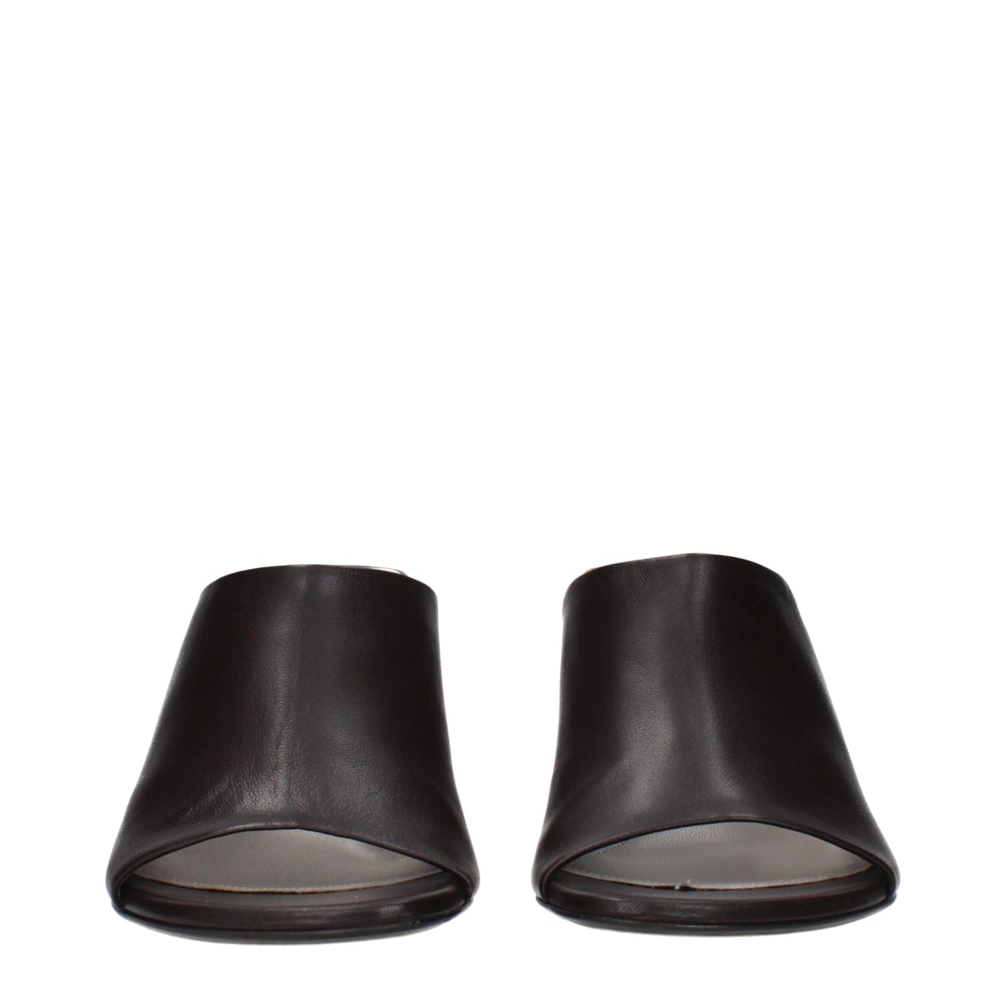 Black Leather High Heel Pumps